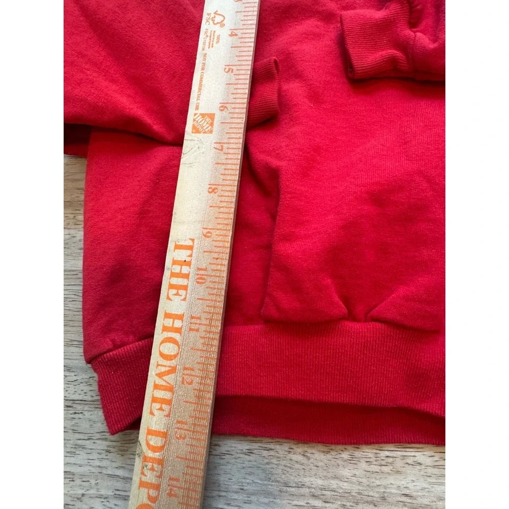 Vtg 90s Baby B'Gosh Oshkosh Sweatshirt Size 24 Months Red USA Teddy Bear
